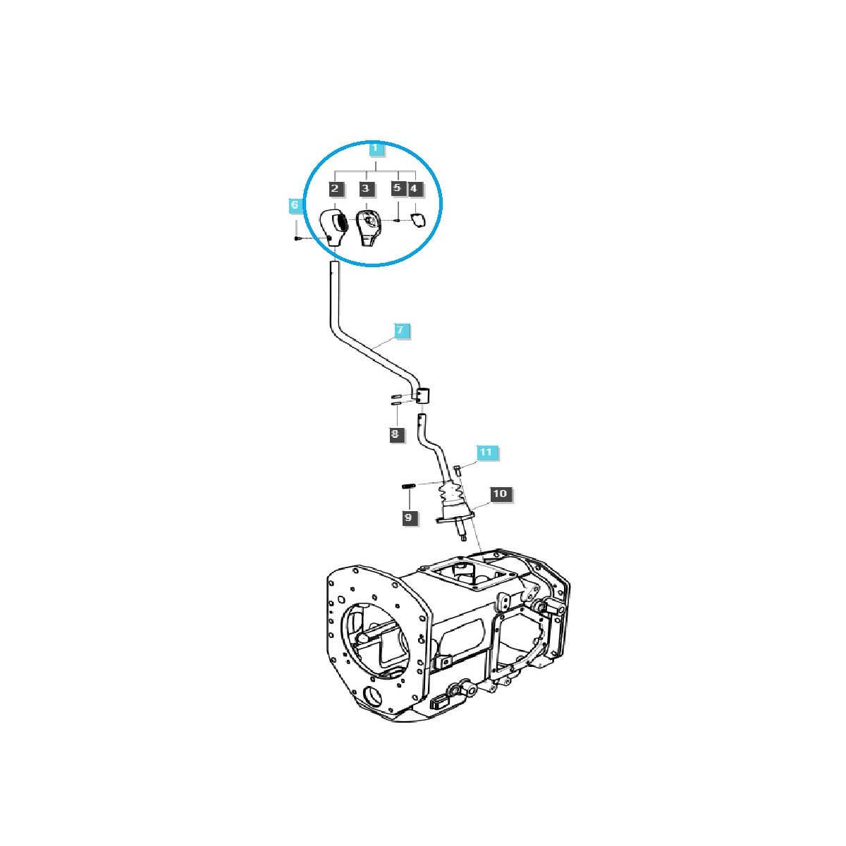 Knoflík řazení / TRG293 / Ls Traktor 40427045