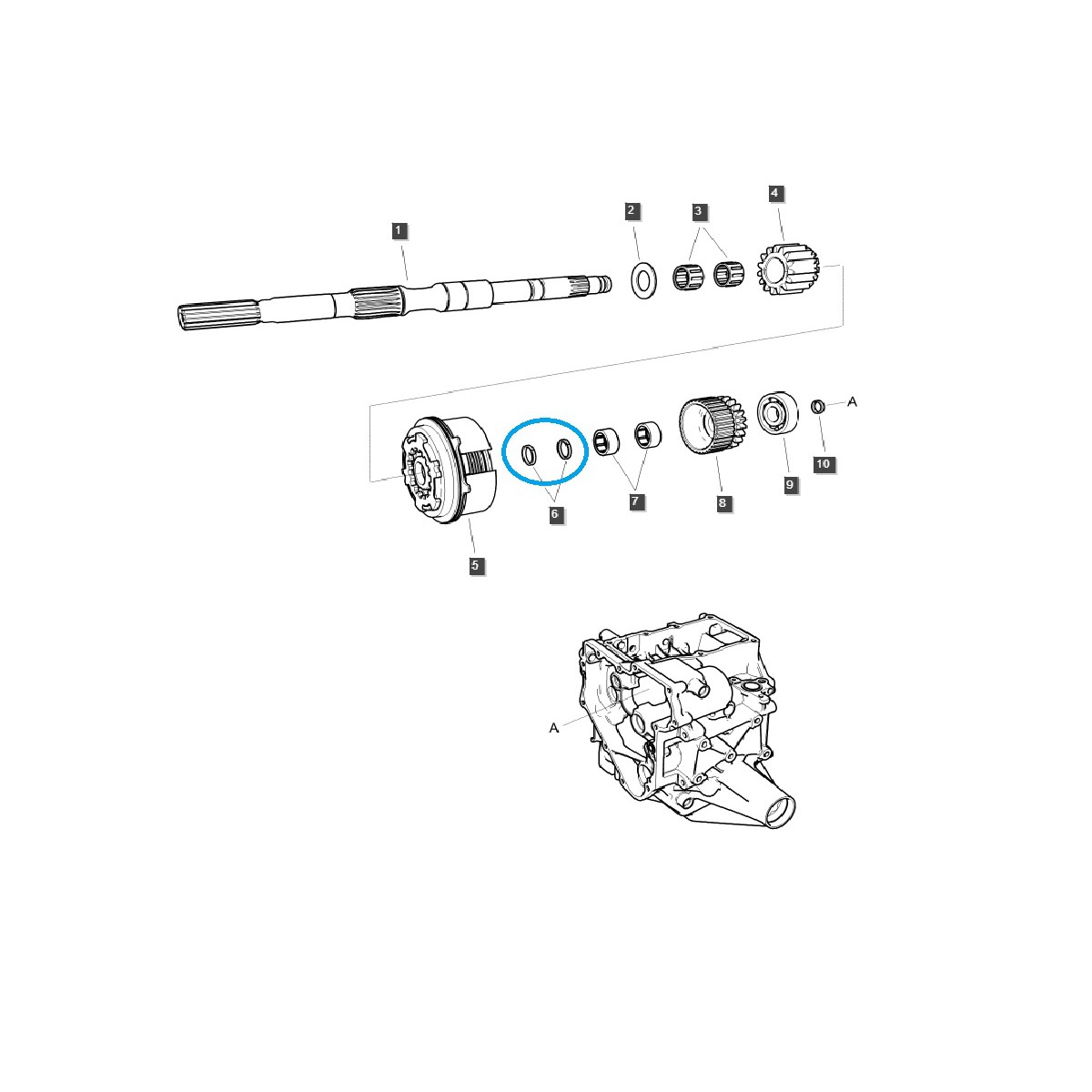 Clutch ring / gasket / LS Tractor / LS MT1.25 / no. 40337772
