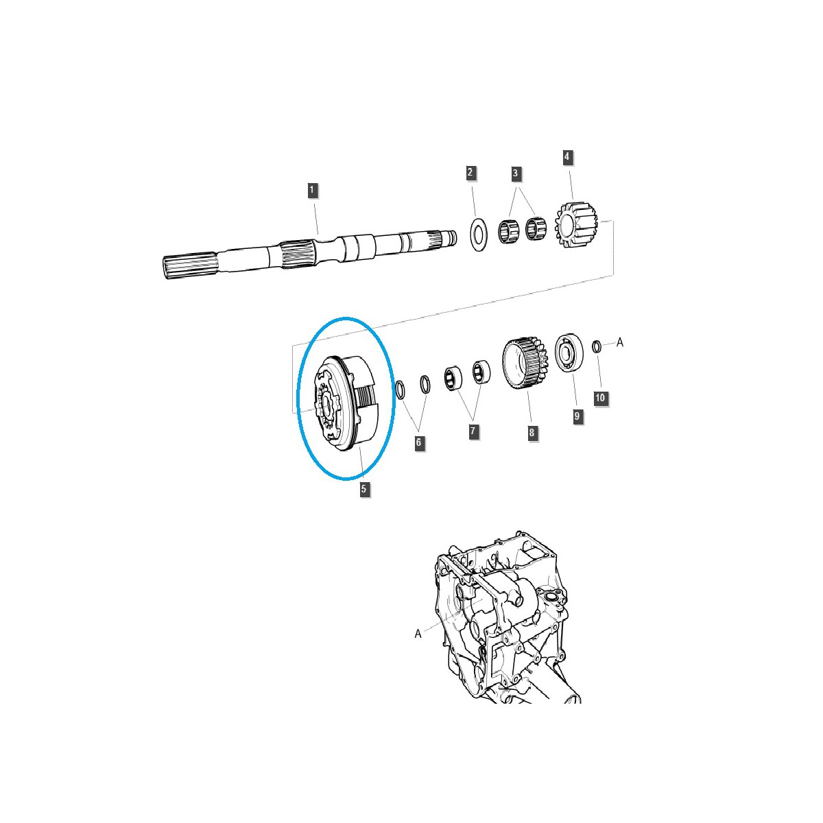 copy of Clutch PTO/PTO / LS XJ25 / TRG287 / 40312251 / 40196974