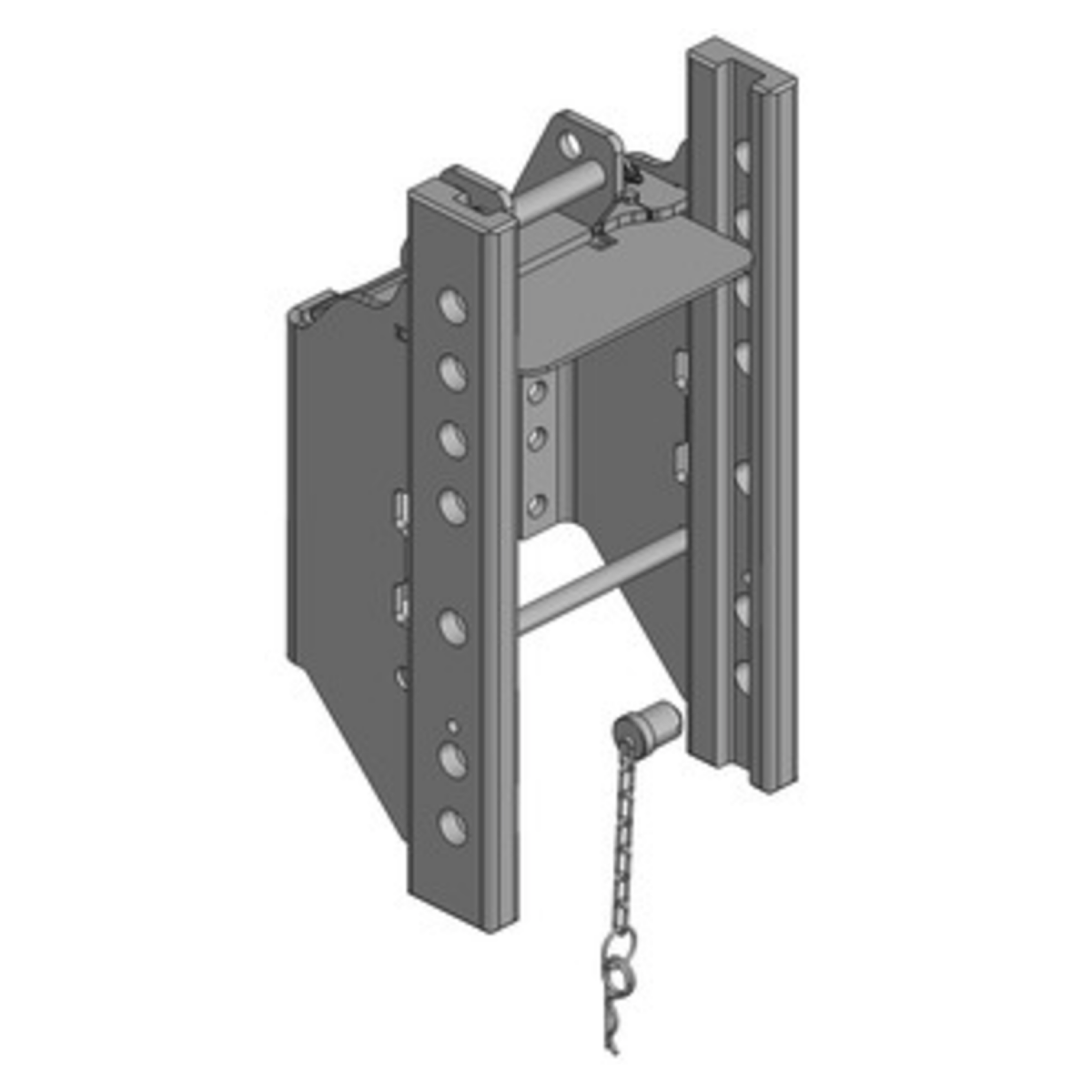 Upper sliding hitch hitch frame (body) for LS MT3 Scharmueller