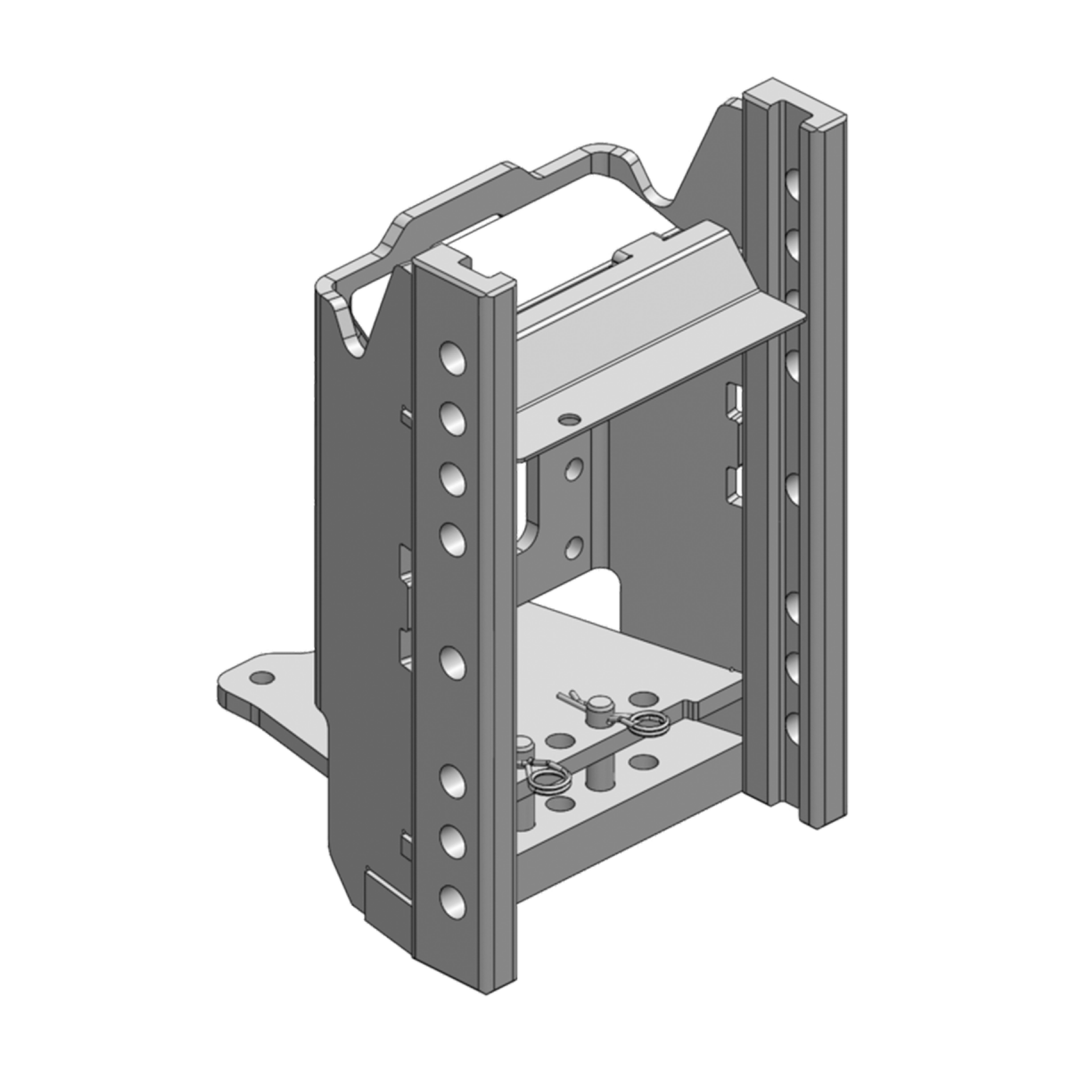 Upper sliding hitch hitch frame (body) for LS MT5 Scharmueller