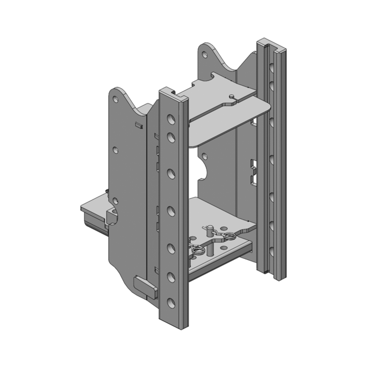 Upper sliding hitch hitch frame (body) for LS MT7 Scharmueller