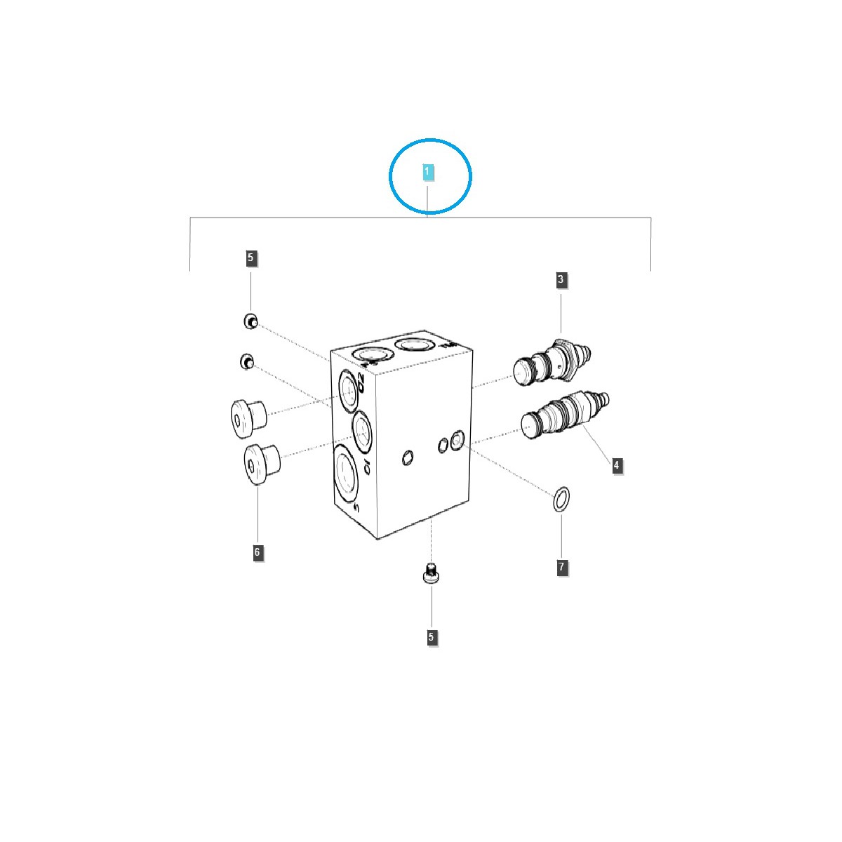 Hydraulic valve / MT5 / TRG822 / LS Tractor / 40446144