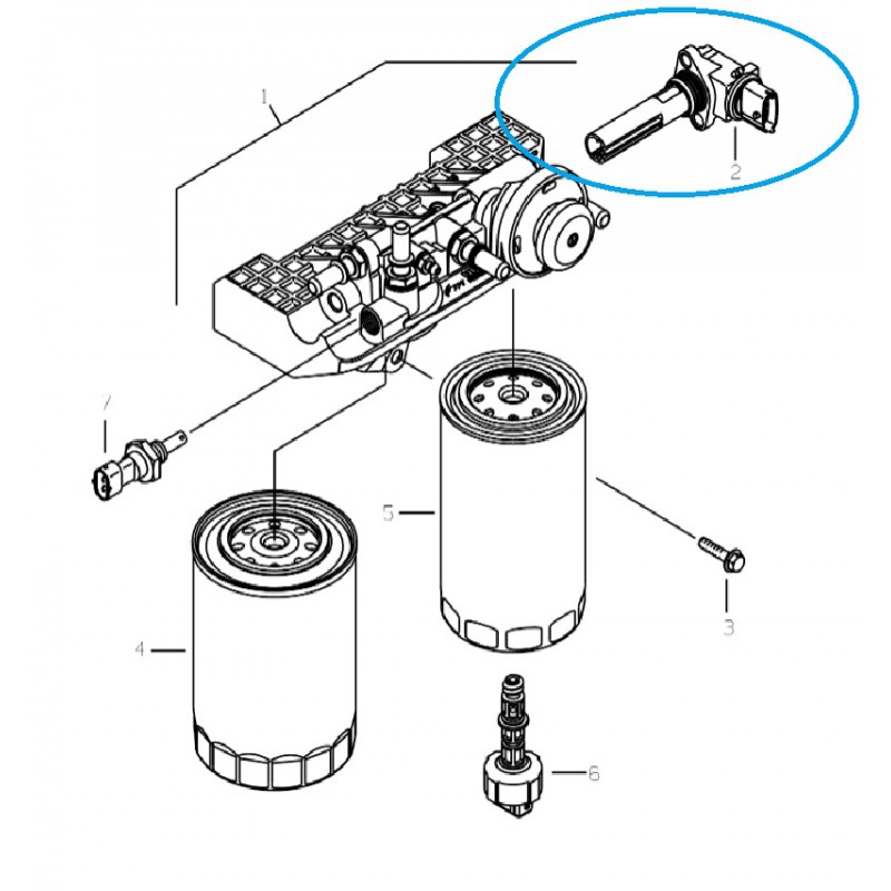 otros sistema de combustible - Calentador de combustible para tractor IVC/CNH/LS / N.° 40344660