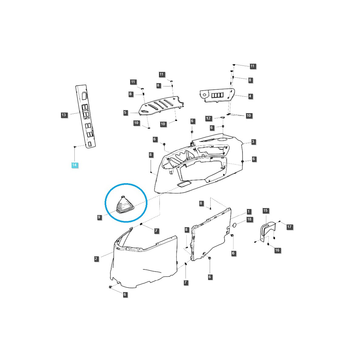 Cover - powder coat - jack / TRG869 / LS Tractor / 40354719