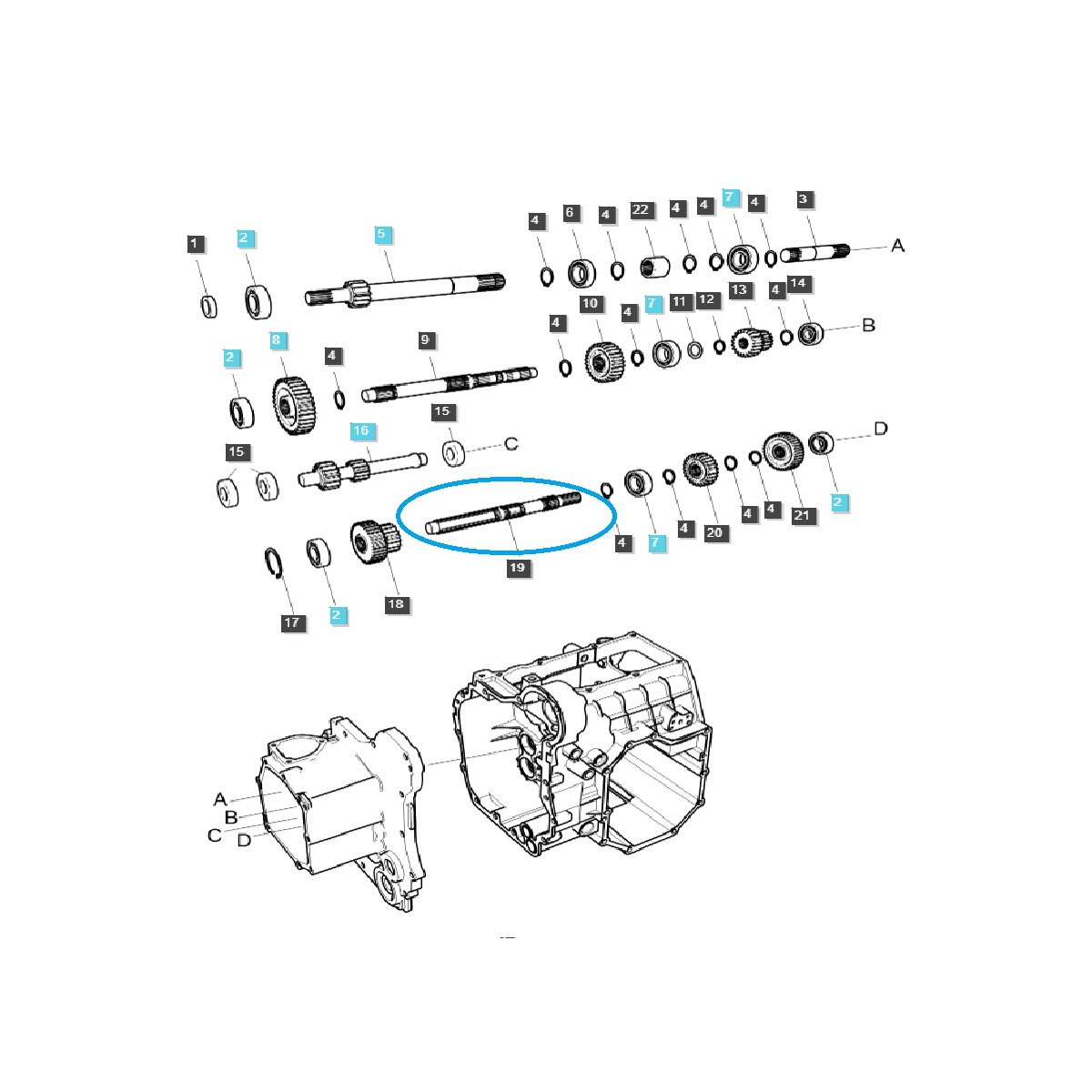 Getriebewelle / TRG281 / LS Traktor / 40292090