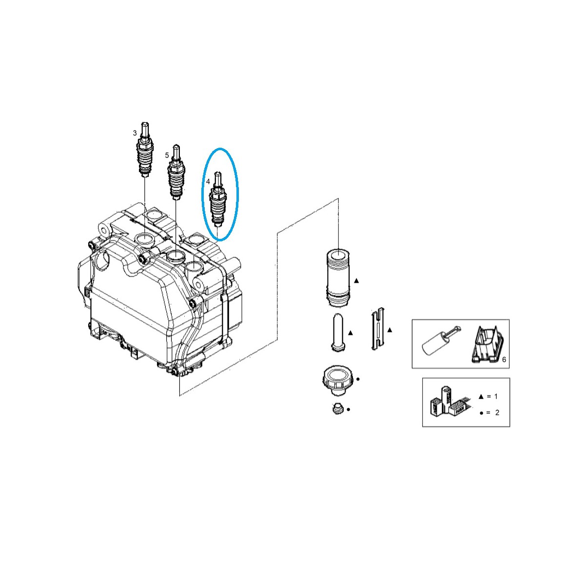 Connecteur IVC / LS Tracteur / 40344763