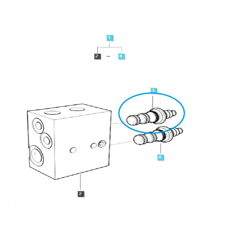 valves - Hydraulic valve MT5 / TRG822 / LS Tractor / no. 40390470