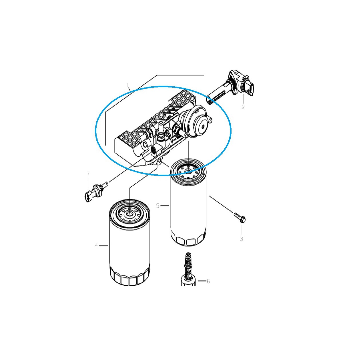 Korpus filtra paliwa IVC / LS Tractor / 40344729