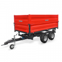 Cost of delivery: Two-axle agricultural trailer 2.5T with kiper and extensions 4FARMER