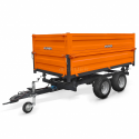 Cost of delivery: Two-axle agricultural trailer 2.5T with tipper and extensions 4FARMER