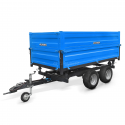 Cost of delivery: Two-axle agricultural trailer 2.5T with tipper and extensions 4FARMER