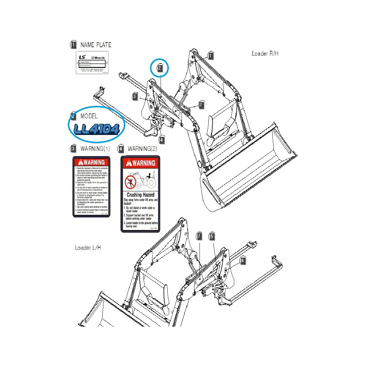 copy of Autocollant d'information / Tracteur LS n° 40255437