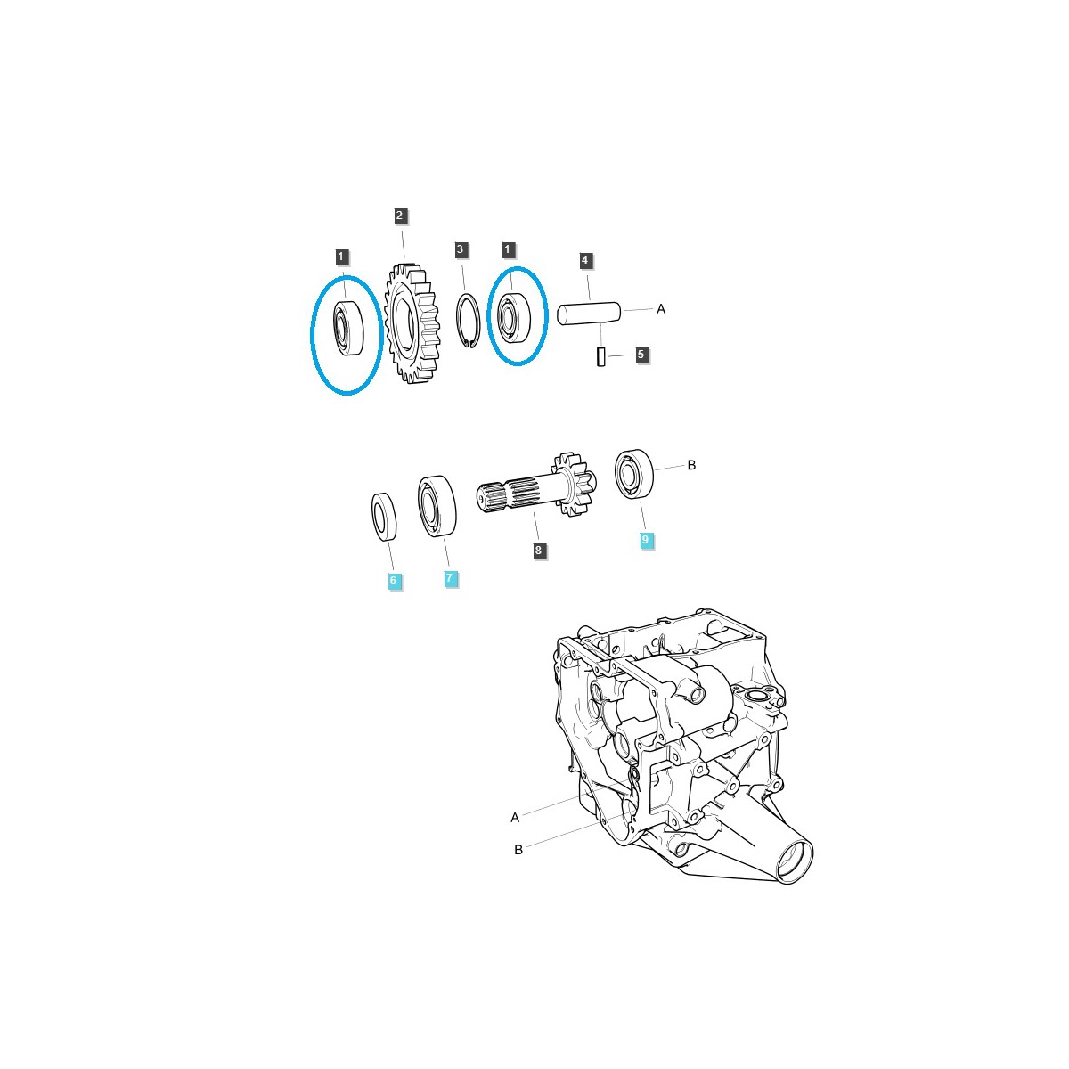 Ball Bearing / A0862030 / LS Tractor No. 40012701