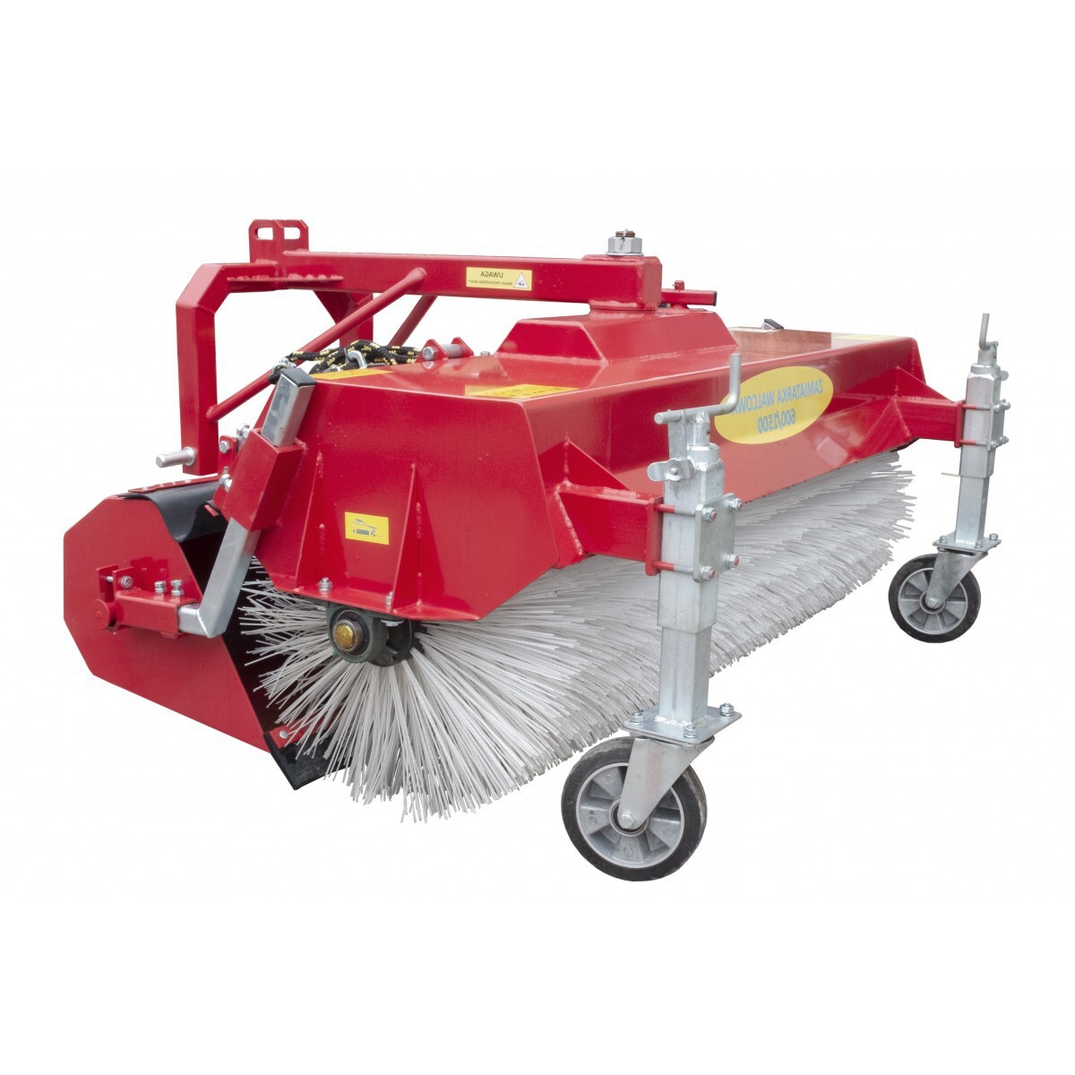 170 cm sweeper for the 4FARMER tractor with a basket