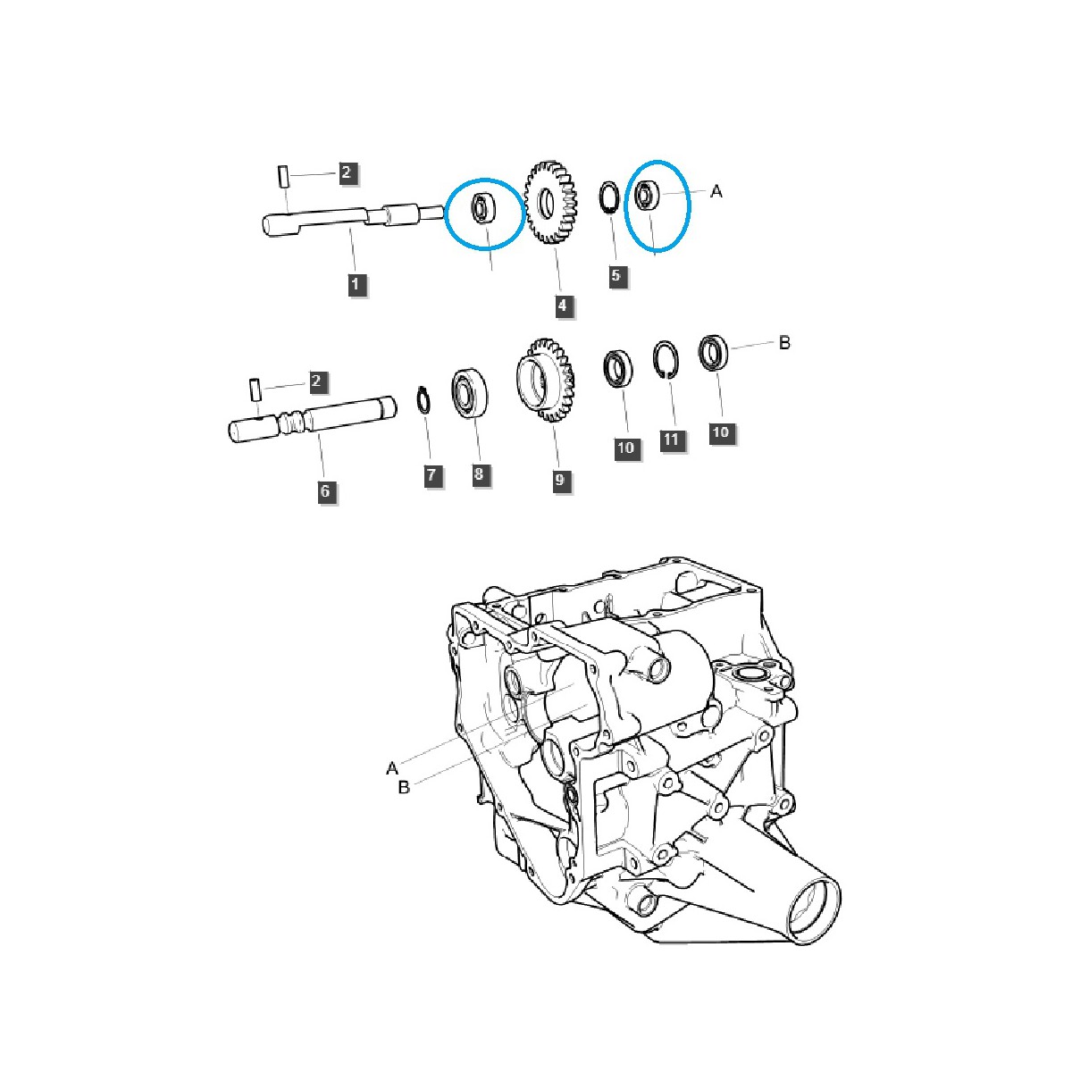 Rodamiento de bolas / A0860000 / Tractor LS 40056717