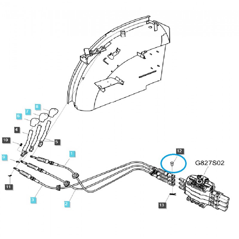 parts for ls - Wedge, pin / S427102513 / LS Tractor 40113928
