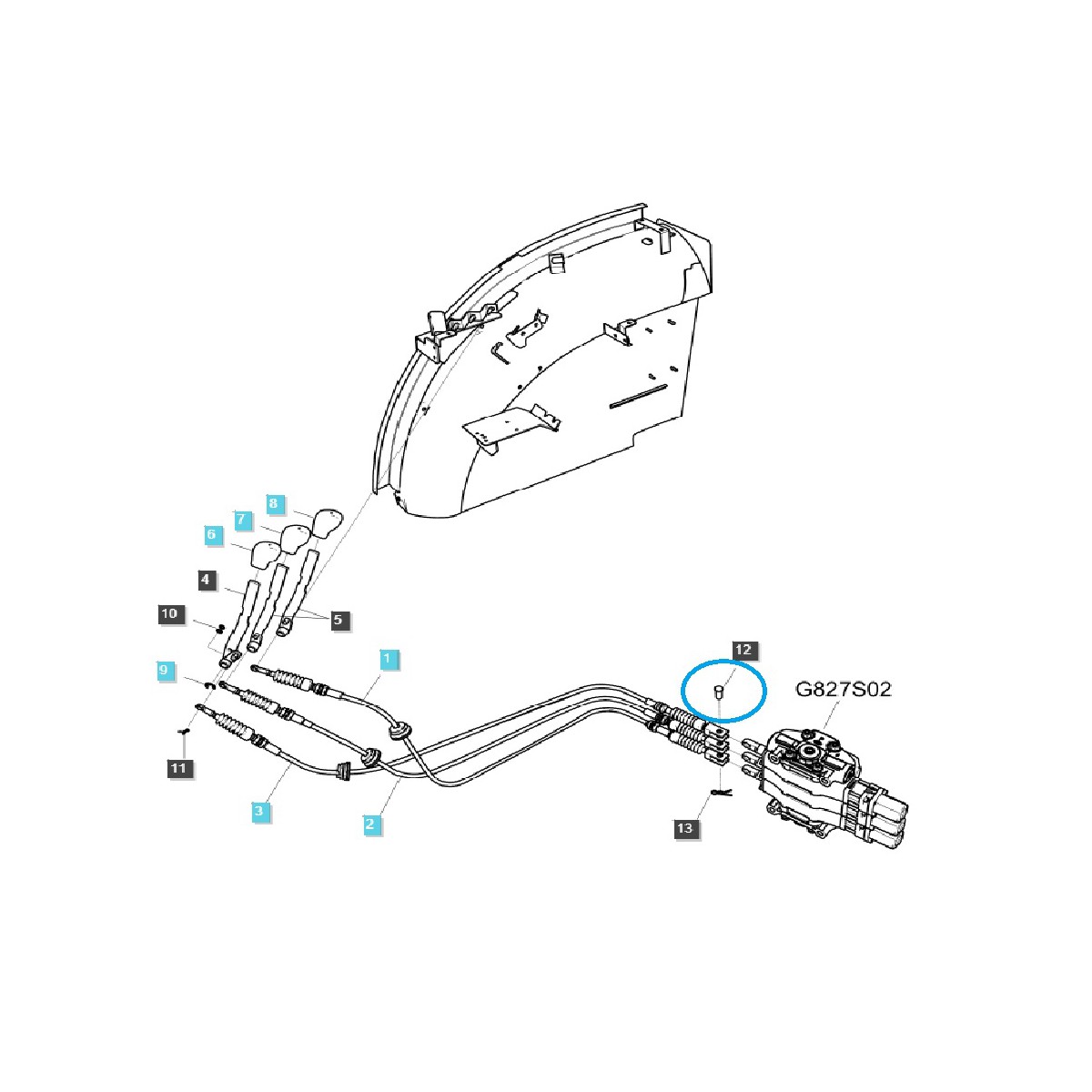 Wedge, pin / S427102513 / LS Tractor 40113928