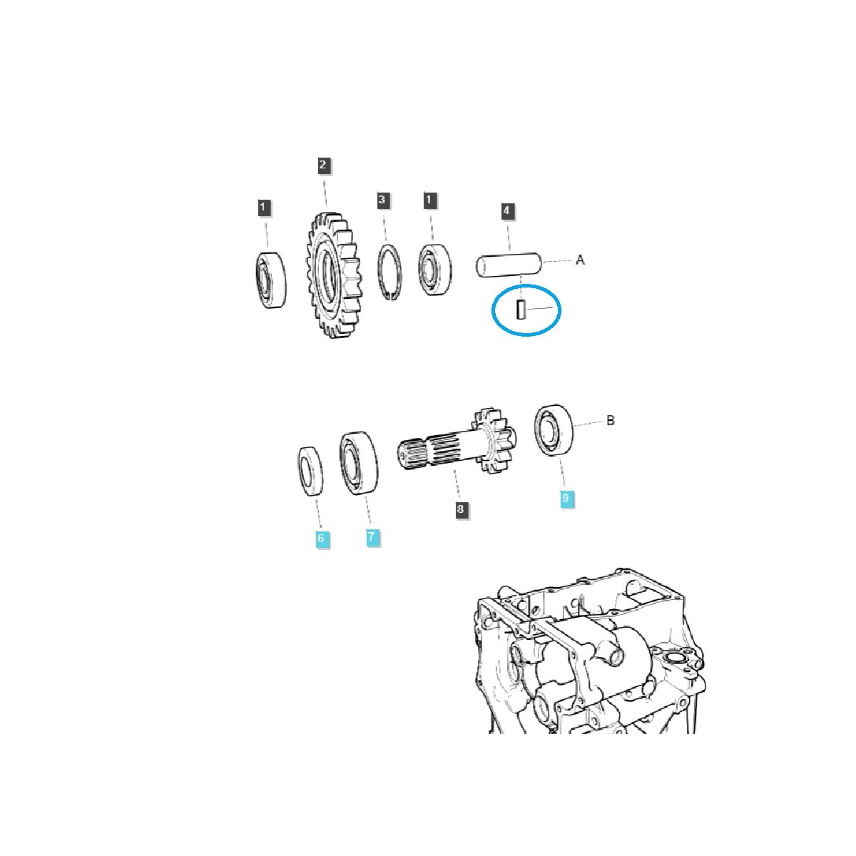 Wedge, locking pin / S445061612 / LS Tractor / 40115788