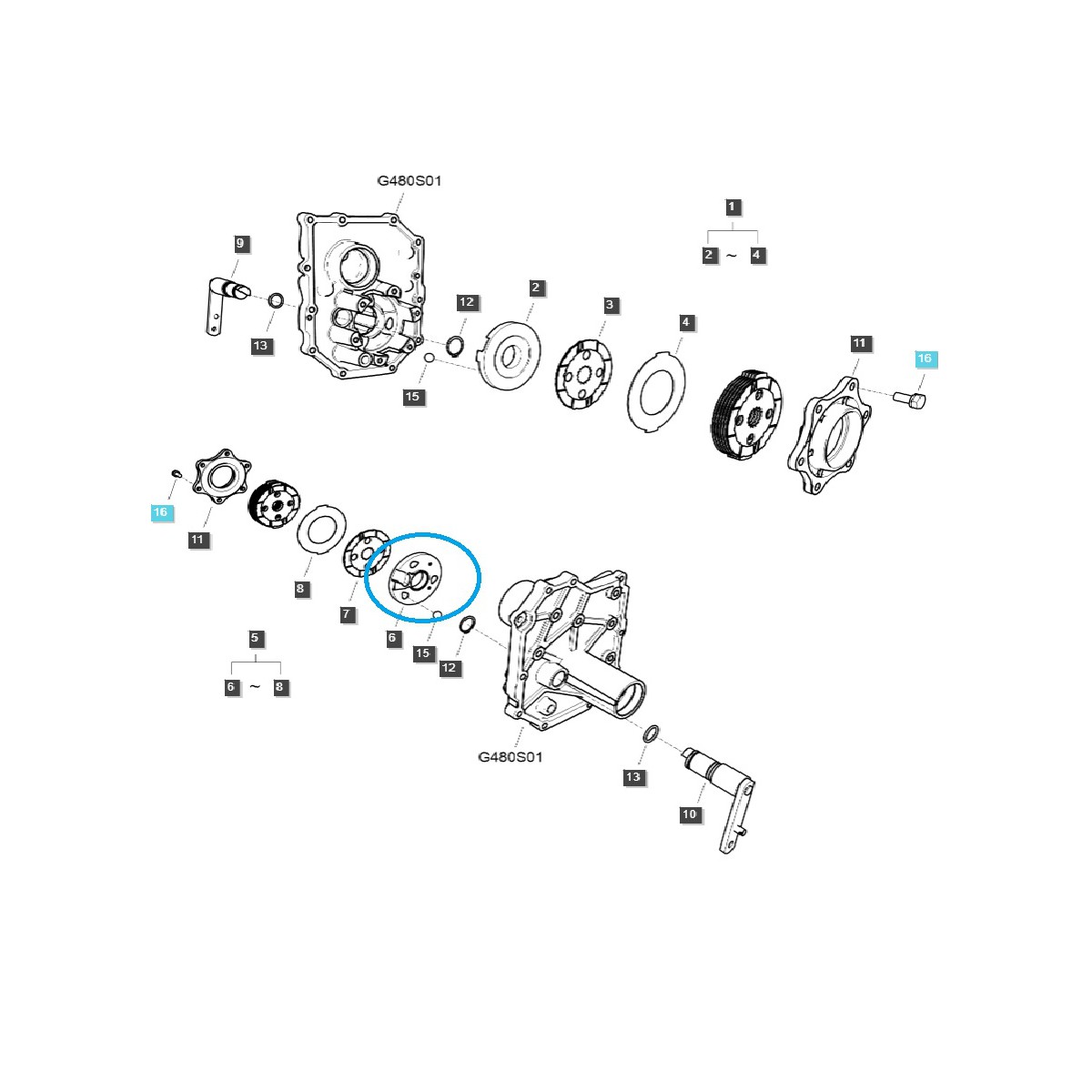 copy of Disco de freno 20T / Ø 220 mm TRG650 / LS Tractor / 40410421