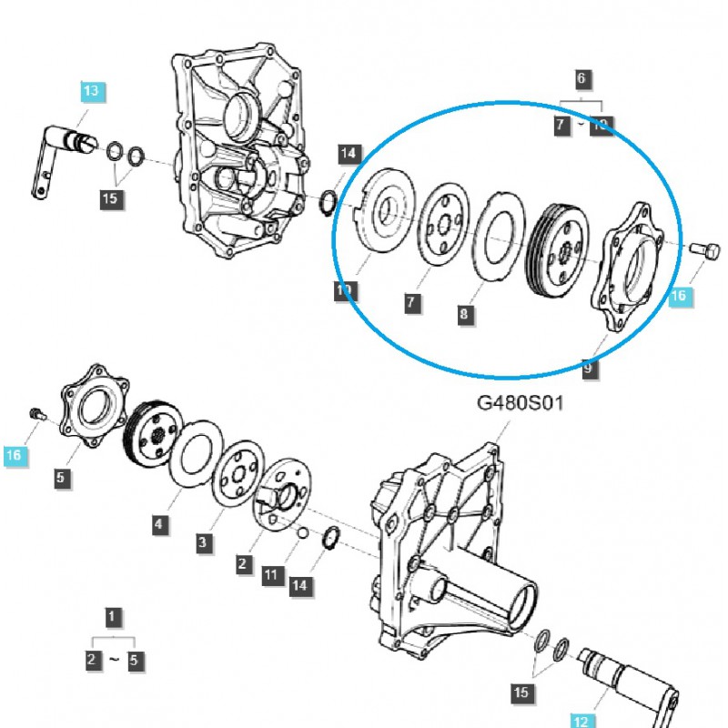 bremsscheiben - Bremse komplett / G650 / Rechts / LS Traktor / Nr. 40198666