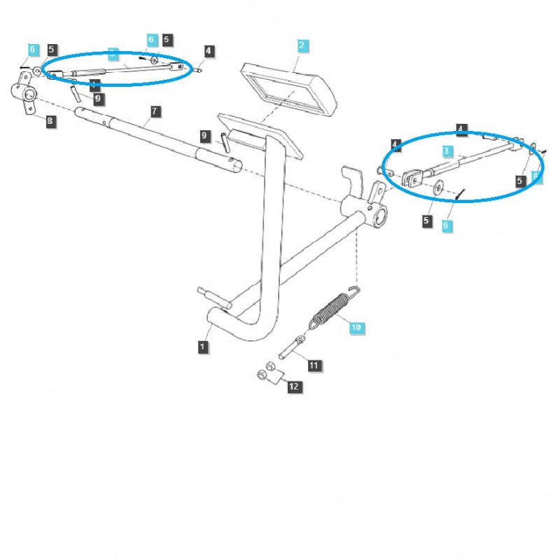 brake cables - Brake Cable / G670 / LS Tractor / No. 40210767