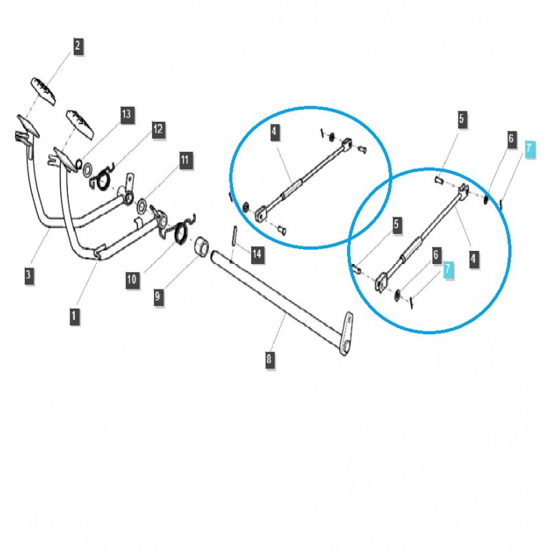 brzdová lanka - Brzdové lanko / G670 / Traktor LS / Č. 40226809
