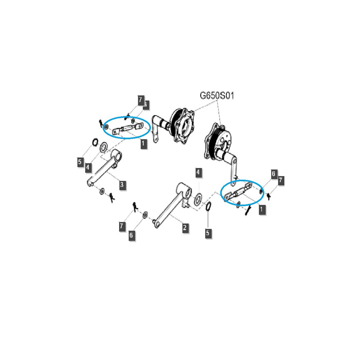 Cięgno hamulca G670 / LS Tractor / 40293208