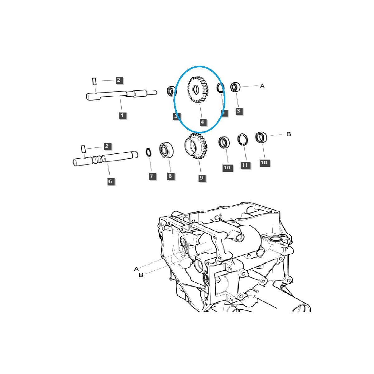 copy of Gear sprocket / R/DRV(39R) / TRG281 / Ls Tractor 40220407