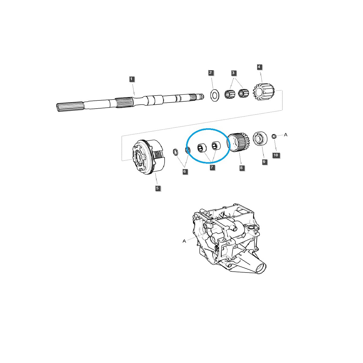 piezas para ls - Rodamiento de agujas HK2012 / Tractor LS / 40337005