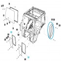 Cost of delivery: Fenêtre latérale de cabine droite / TRG863 U / LS Tracteur 40032827