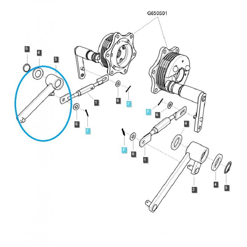ostatné brzdový systém - Brzdové rameno / Pravé / TRG670 / Traktor LS / Č. 40361832