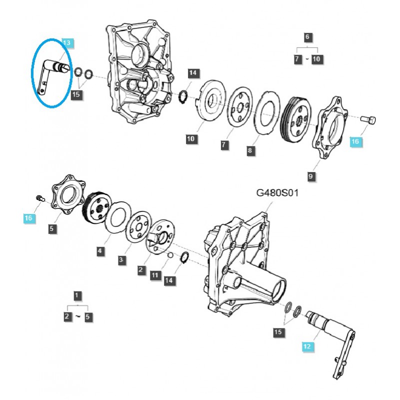 ostatní brzdový systém - Rameno brzdy - pravé TRG650 / LS Tractor / 40361829
