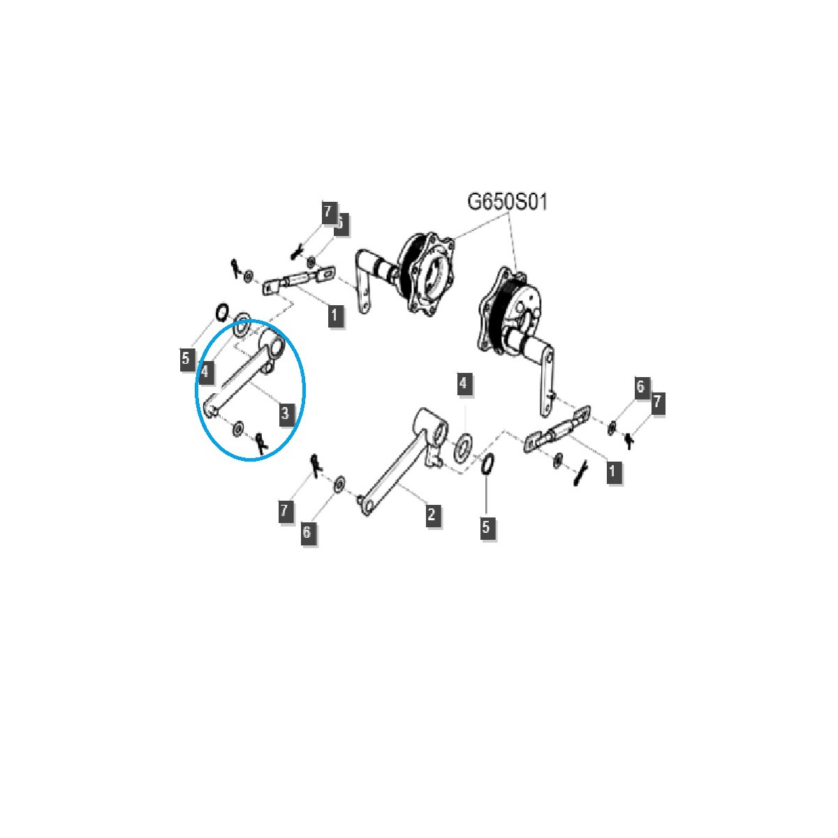 copy of Ramię hamulca - lewe TRG670 / LS Tractor / 40361831