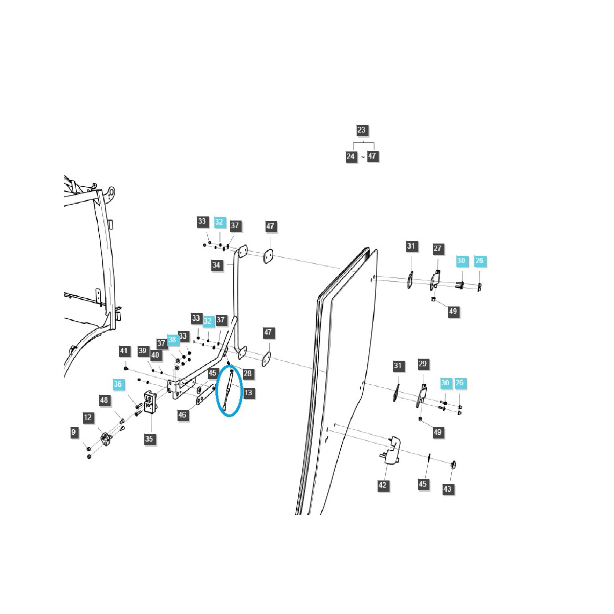 Cilindro de gas / TRG862 / Tractor LS / n.º 40378663
