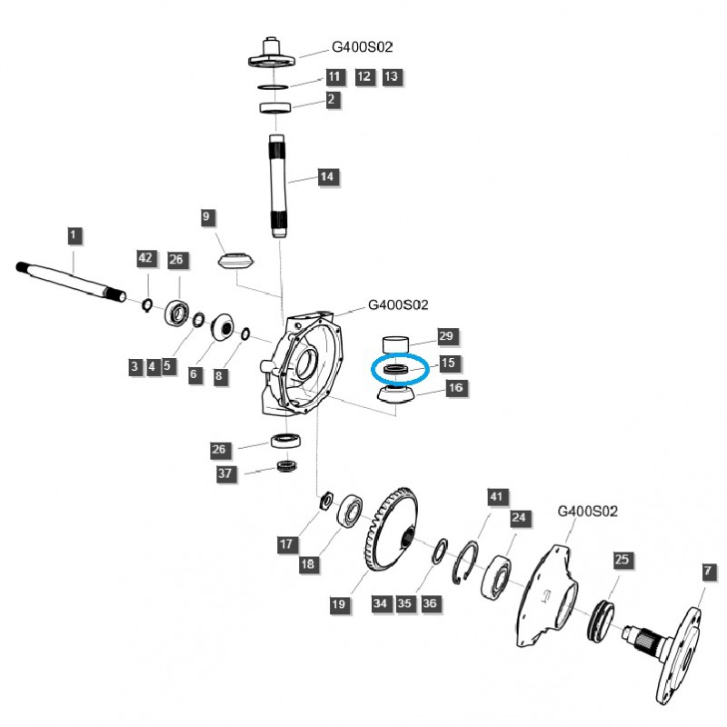 lager - Axiallager / TRG970 / LS Traktor / Nr. 40009737