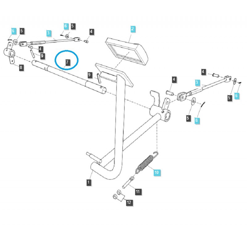 ostatné brzdový systém - Brzdová tyč / TRG670 / Traktor LS / č. 40293847