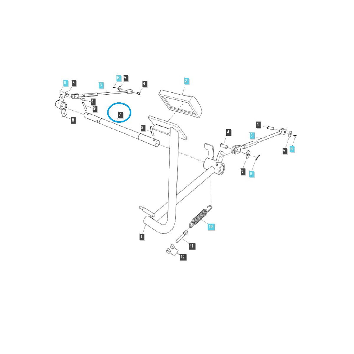 Brake rod / TRG670 / LS Tractor / No. 40293847