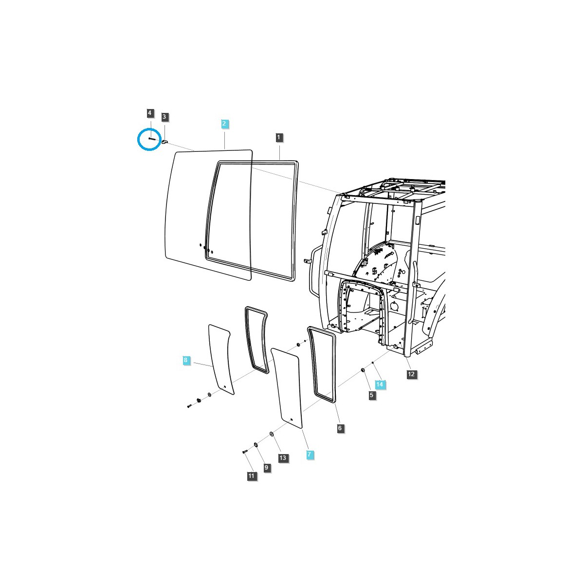 Schraube / M5 x 0,8 x 45mm / LS XU6168 / S220504511 / 40028667
