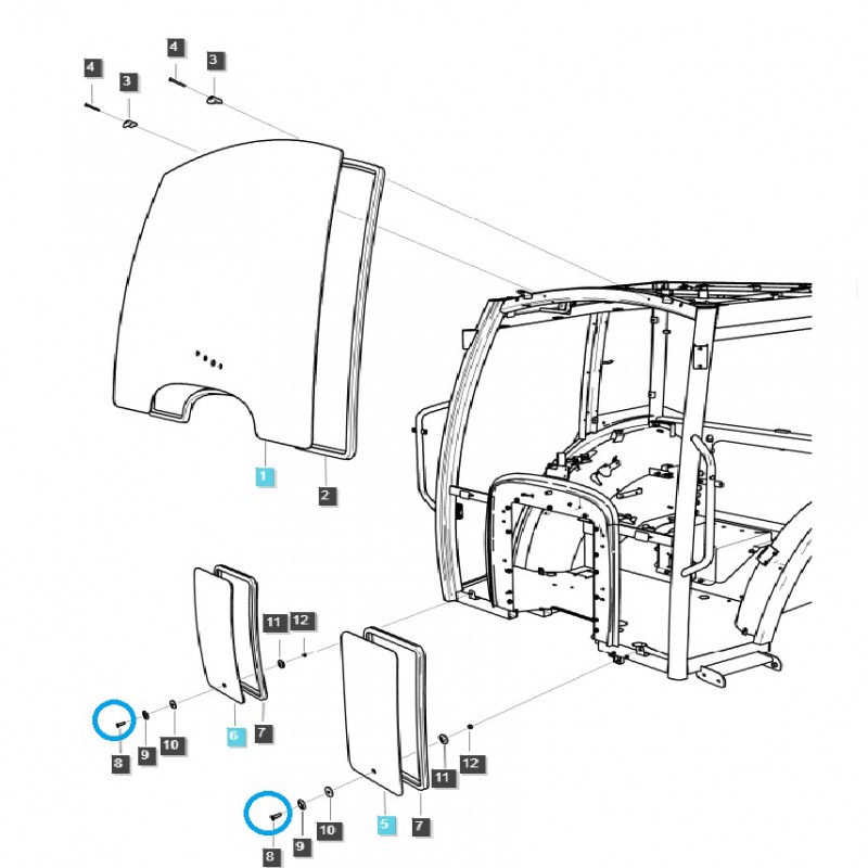 screws - Screw / M6 x 1 x 25mm / LS XU6168 / S220802511 / 40028674