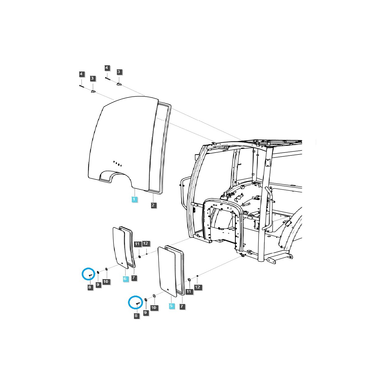 Schraube / M6 x 1 x 25mm / LS XU6168 / S220802511 / 40028674