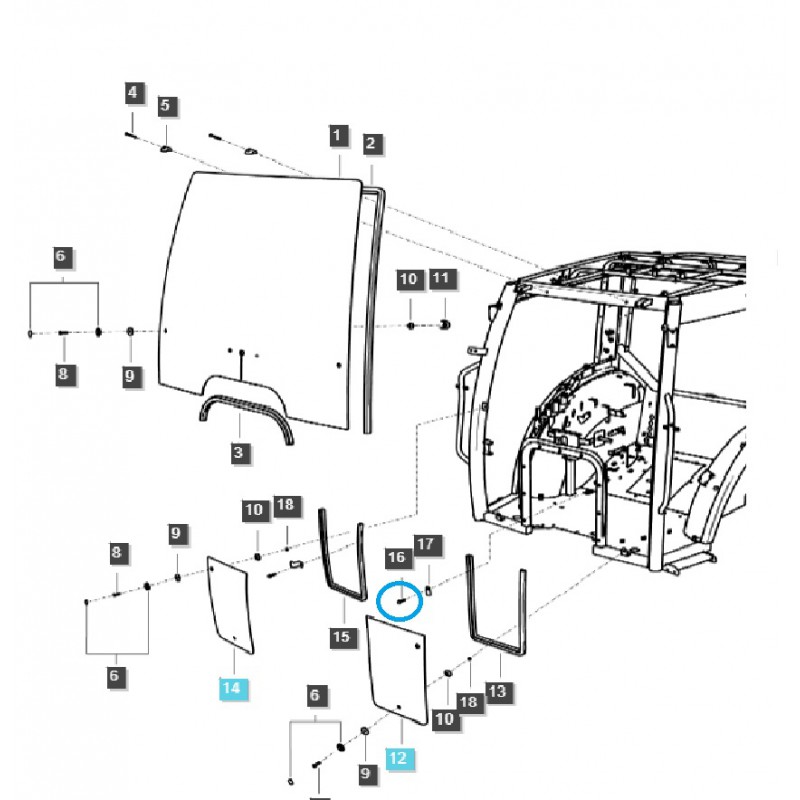 tornillos - Tornillo / M8 x 1,25 x 35 mm / Tractor LS / S155083533 / 40028975