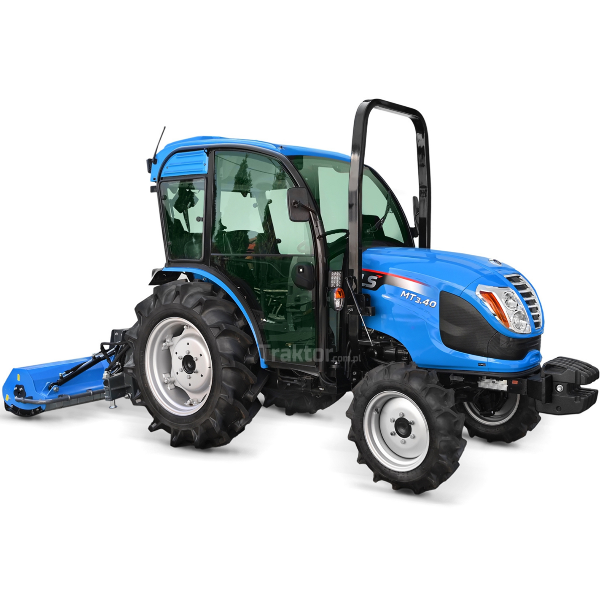 LS Tractor MT3.40 MEC 4x4 - 40 HP / CAB with air conditioning + Light flail mower on the boom AGLK 125 4FARMER