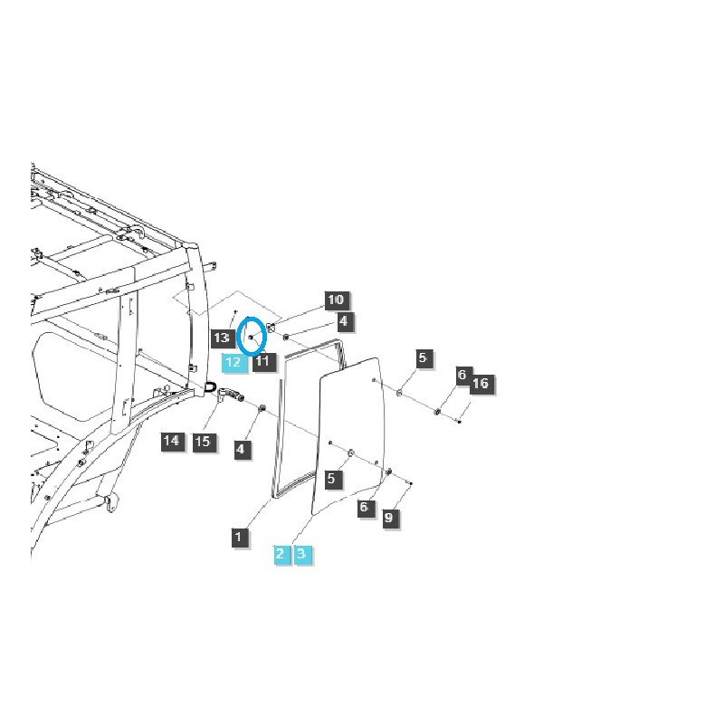 tornillos - Tornillo / M8 x 1,25 x 16 mm / LS XU6168 / S159081633 / 40029004