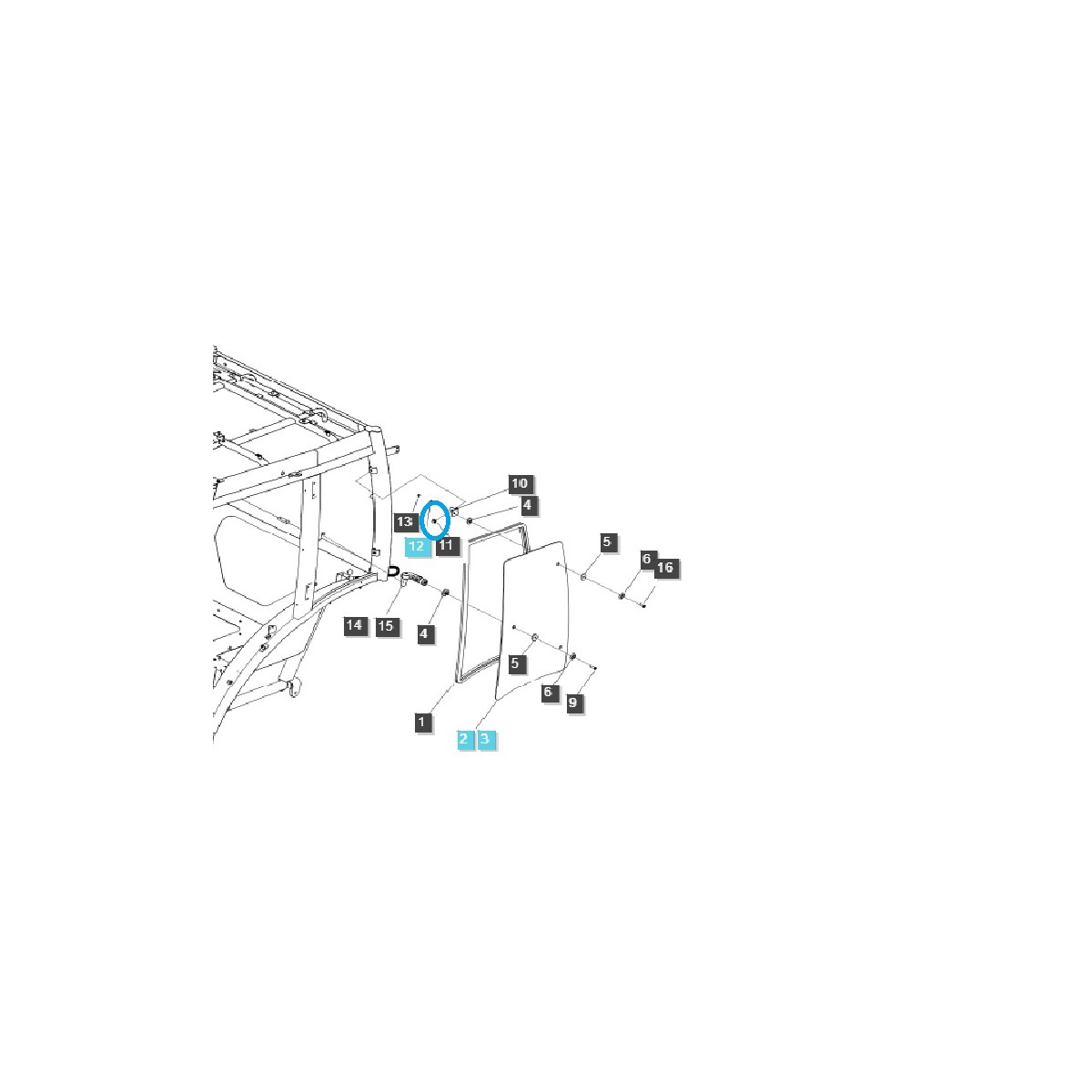 Schraube / M8 x 1,25 x 16mm / LS XU6168 / S159081633 / 40029004