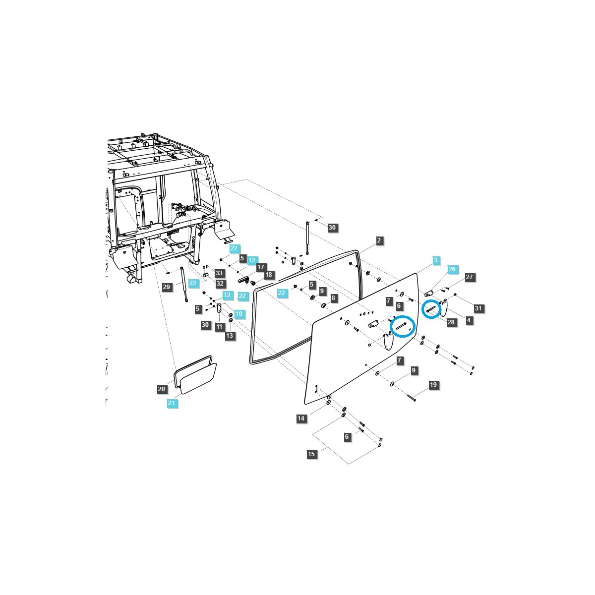 Vis / M8 x 1,25 x 95 mm / LS XU6168 / S101089043 / 40029352