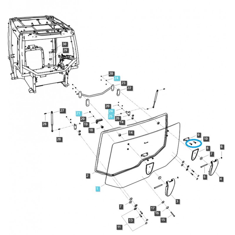 vis - Vis / M8 x 1,25 x 25 mm / LS MT5,68 / LS MT5,73 / S220802521 / 40071679