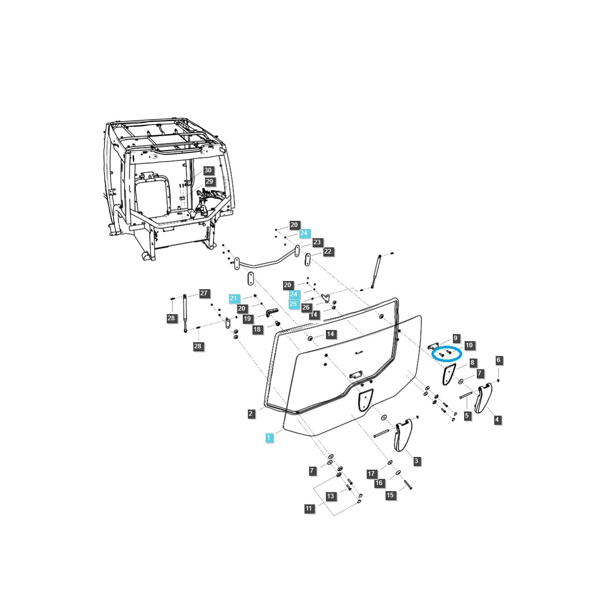 Skrutka / M8 x 1,25 x 25 mm / LS MT5,68 / LS MT5,73 / S220802521 / 40071679