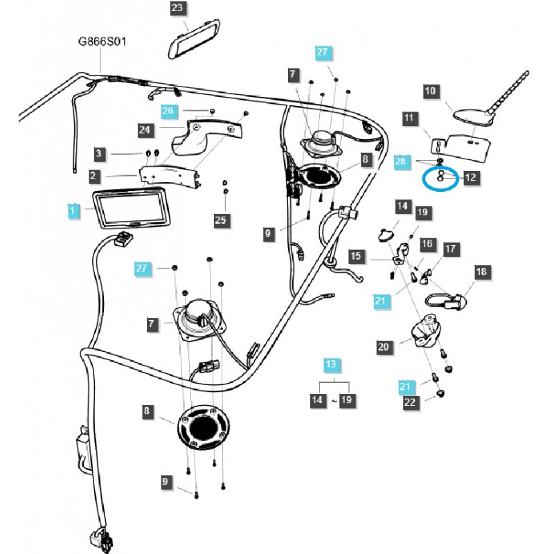 cojones - Tuerca hexagonal con cúpula M8 x 1,25 / Tractor LS / S337080013 / 40029063