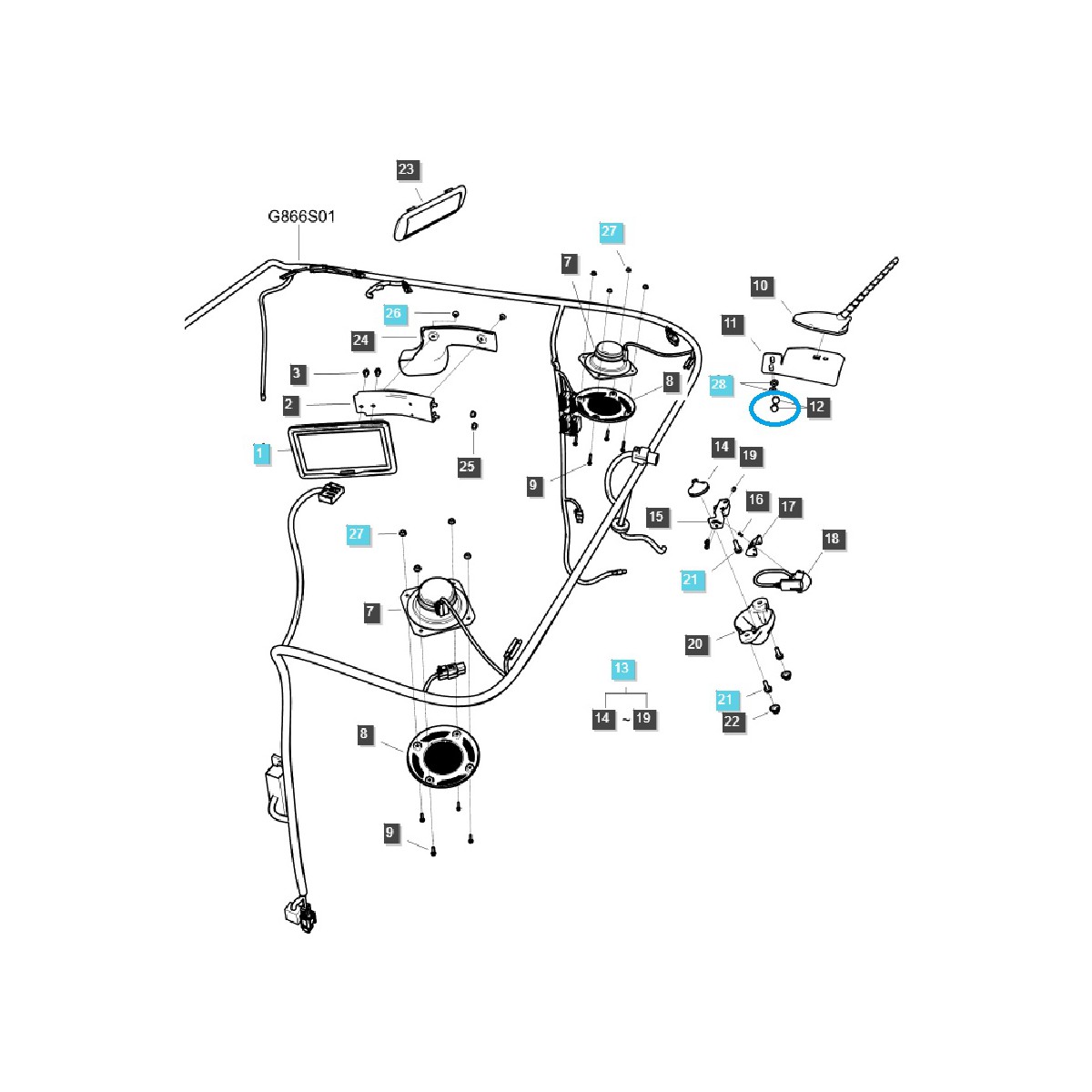 Šesťhranná matica s kupolou M8 x 1,25 / LS Traktor / S337080013 / 40029063